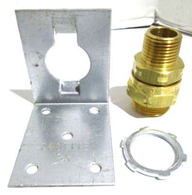 GASTITE FLASH-SHIELD XR3 CSST  1/2'' TERM BKT-1/2'' NPT FITTING XR3TRMBKT-8 NEW