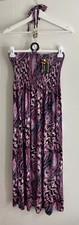 New Strapless Shirred Maxi Dress Size L/XL