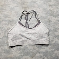 Zyia Active Sports Bra Womens Medium Gray Gym Fitness Athletic