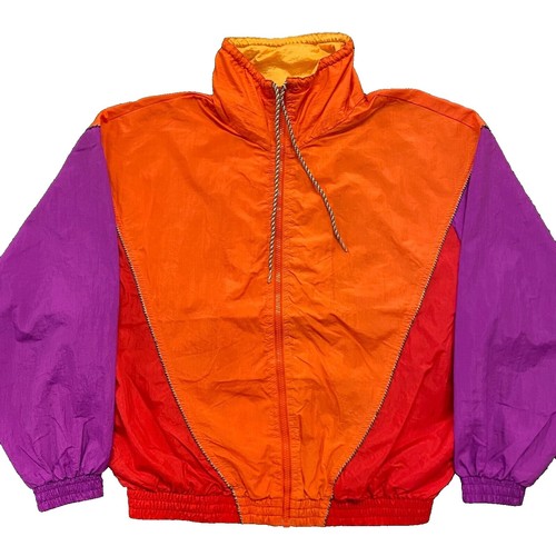 Speedo Jacket Men M Blue Windbreaker 1996 Atlanta Olympics Graphic