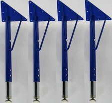 ECR4Kids Standard Legs with Swivel Glide 18" - 25" Set of 4 Blue NEW