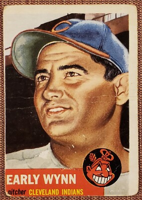 1953 Topps #61 Early Wynn Cleveland Indians Vintage Original Baseball Card HOF