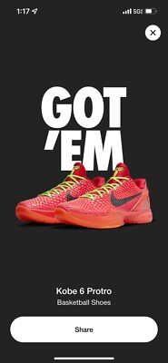 Kobe 6 Protro Reverse Grinch Men's Size 7.5 | eBay