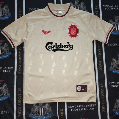 Vintage Liverpool Away Football Jersey Shirt 1997 1998 Reebok