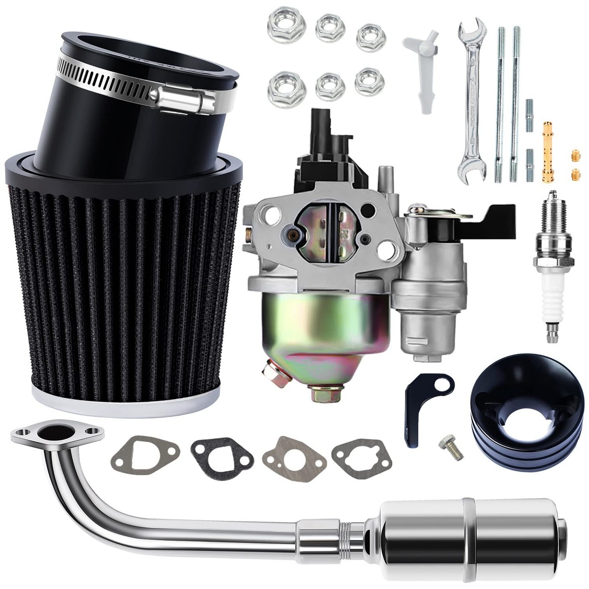 Air Filter Adapter Kit Fit Predator 212cc GX160 GX200 6.5 HP Go - Foto 8