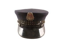 Vintage Cedar Hill Texas Fire Department Fireman Dress Hat With Badge Obsolete