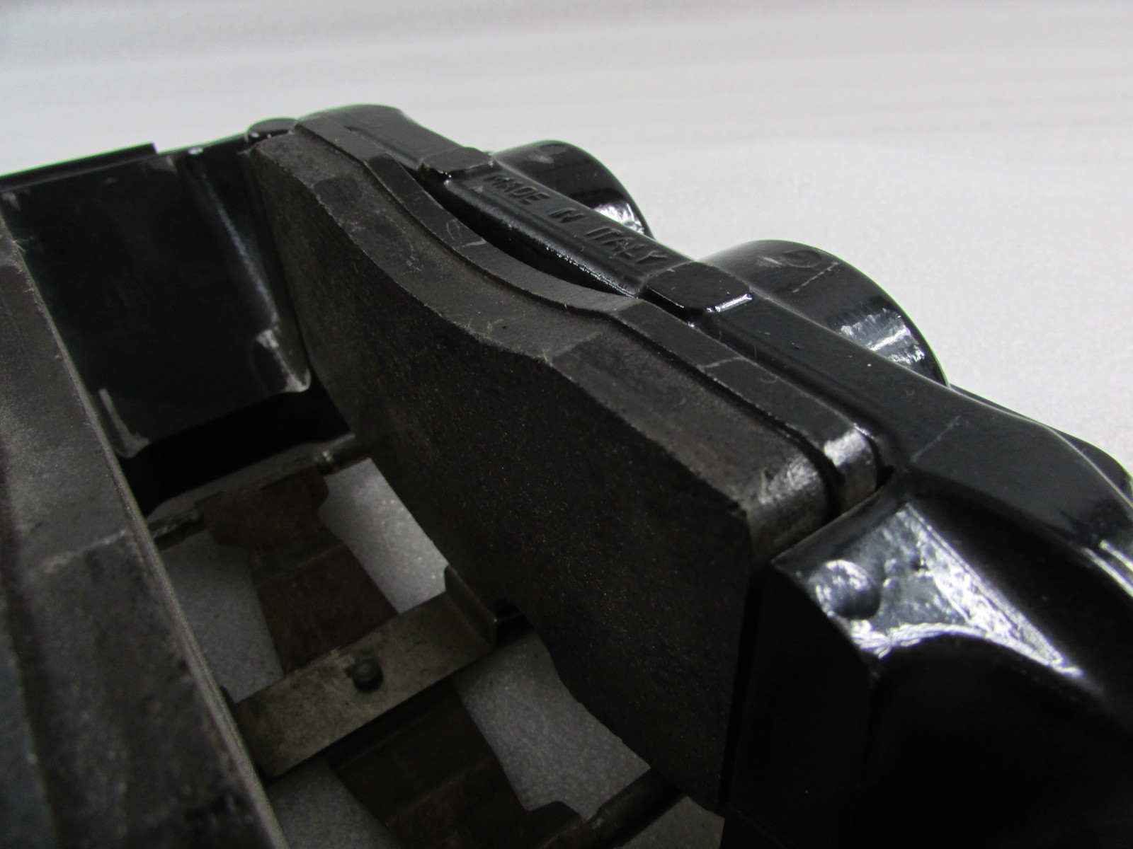 Lamborghini Aventador, Left Rear CCM Brake Caliper, Black, Used, P/N 470615405B