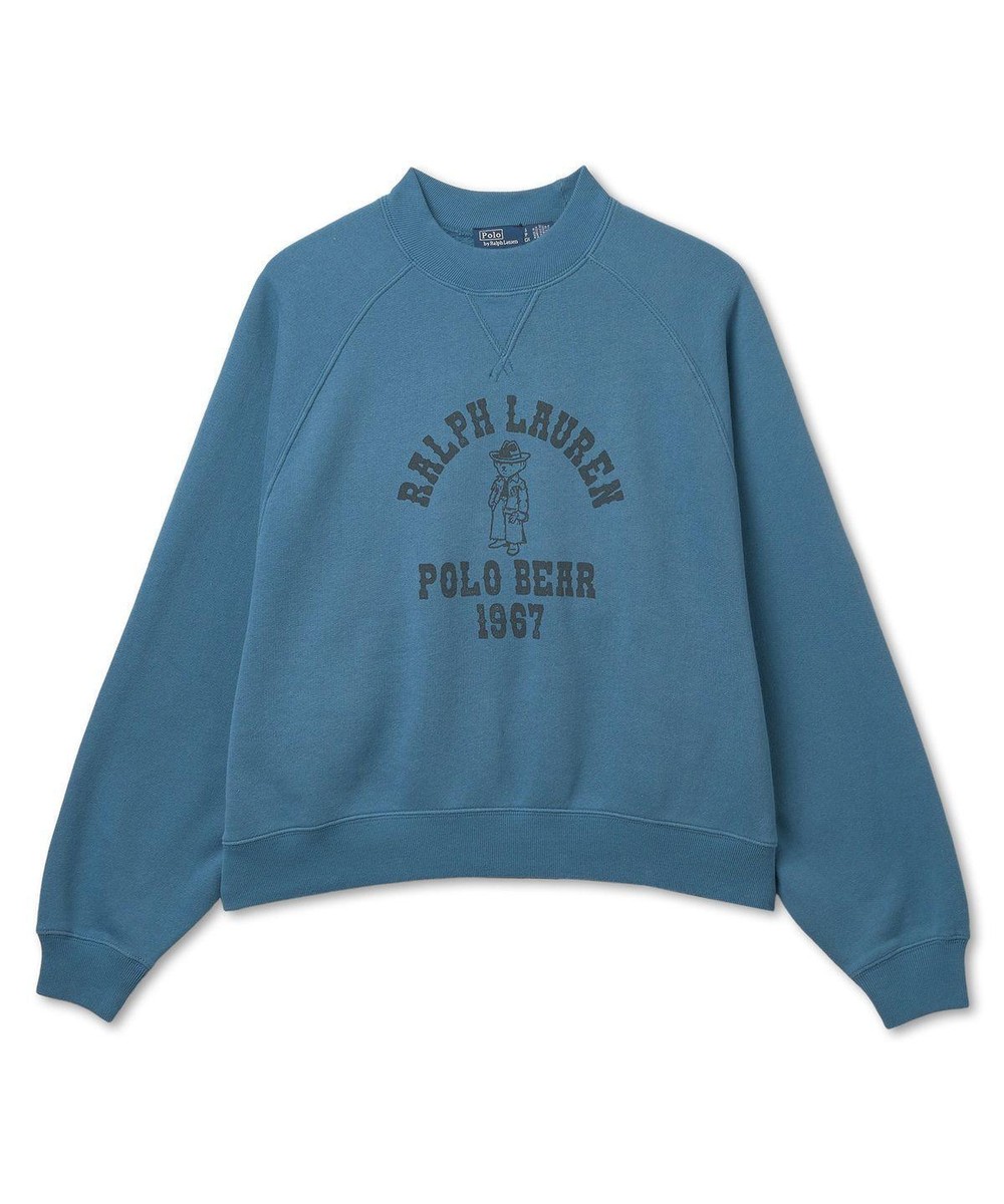 Polo Ralph Lauren Womens Polo Bear Oversized Fleece Crew Polo Ralph Lauren Womens Polo Bear Oversized Fleece Crew
