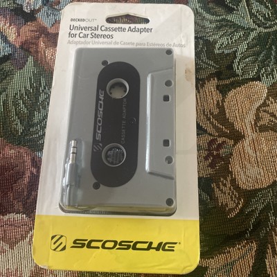 Scosche Decked Out Universal Cassette Tape Adapter Car Stereos PCA1GY Brand New