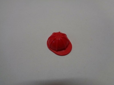 4 x Lego Minifigur, Kopfbedeckung Helmbau 3833 rot rot