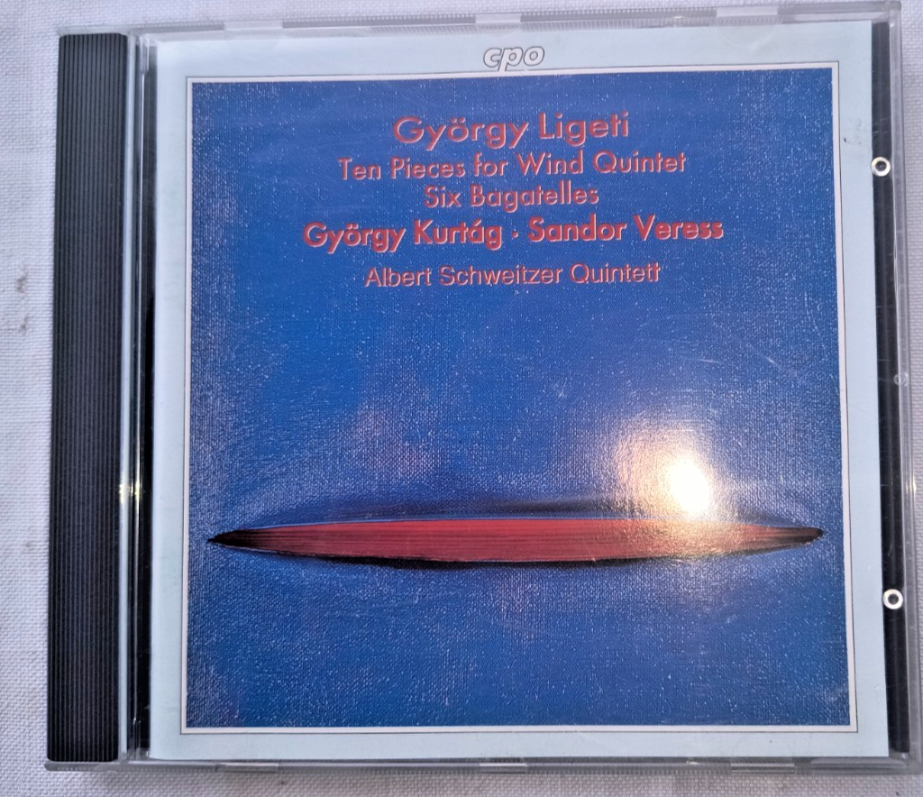 GYORGY LIGETI ""TEN PIECES FOR WIND QUINTET"" CD CPO KURTAG VERESS SCHWEITZER 1996