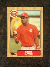 1987 Topps Tiffany Sealed Set Break Reds Eric Davis 412 1987 Topps Tiffany Sealed Set Break Reds Eric Davis 412