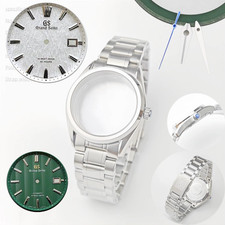 39.5mm Stainless GS Watch Case Sapphire for Nh35 Movement 33.5mm Dial No Luminou