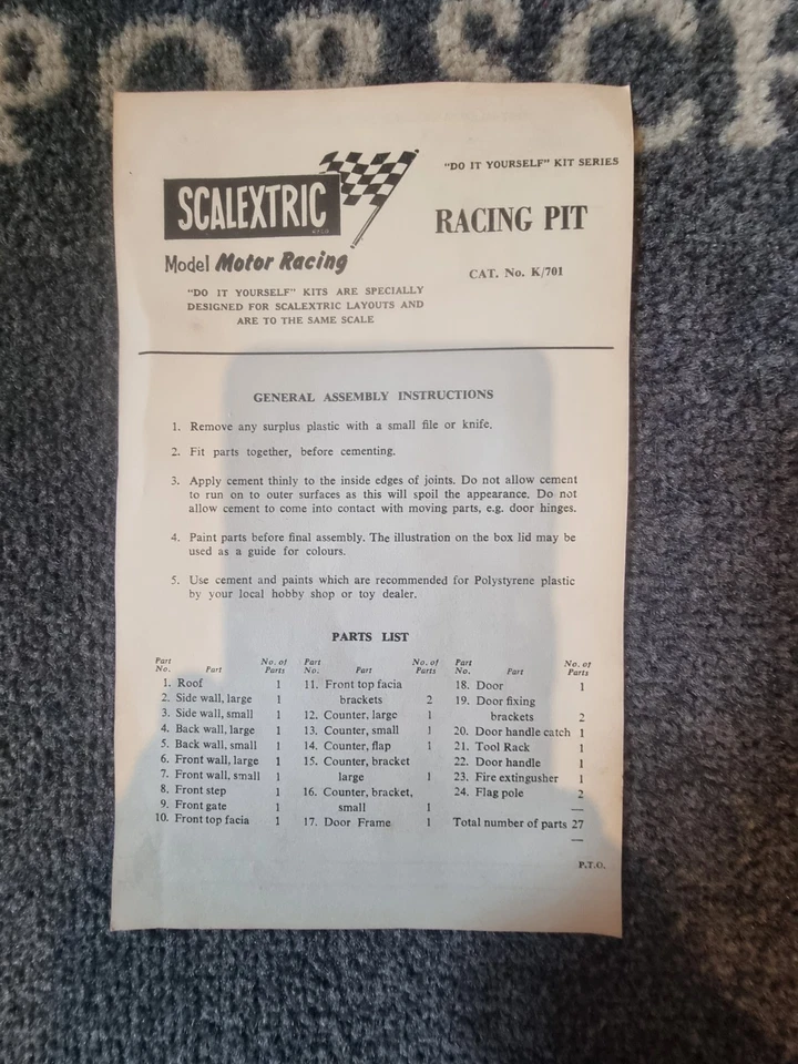 Kit Scalextric K-701 Racing Pit Building sin hacer en caja - Imagen 4 de 4