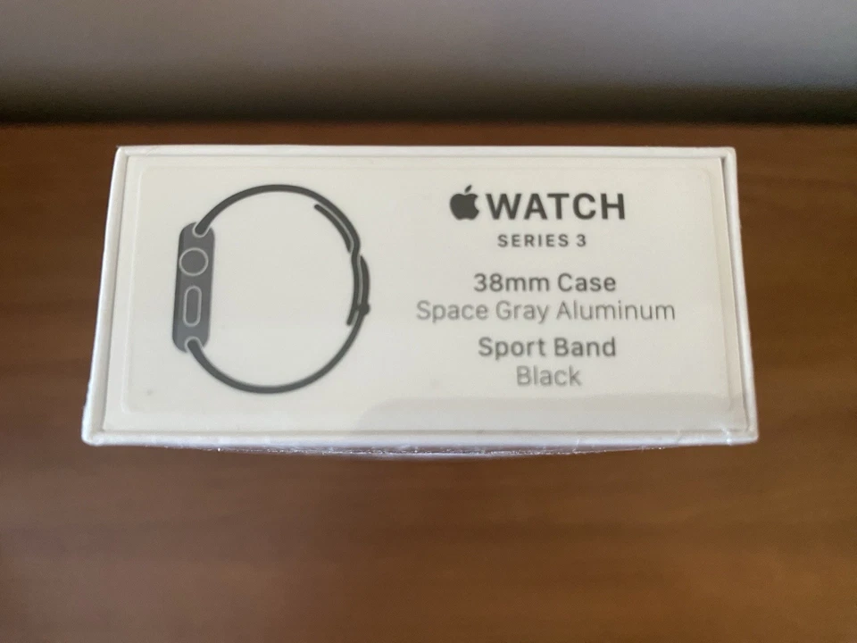 Apple Watch Series 3 Space Gray 38MM Aluminum Black Band GPS Only NIB - Image 2 of 2