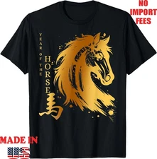 Year The Horse 2026 Lunar Chinese New Year Men Women Kid T-Shirt, Kid Adult Tee