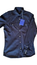 Jeckerson nuova camicia shirt western uomo colore nero CA05 TG M 100% cotone