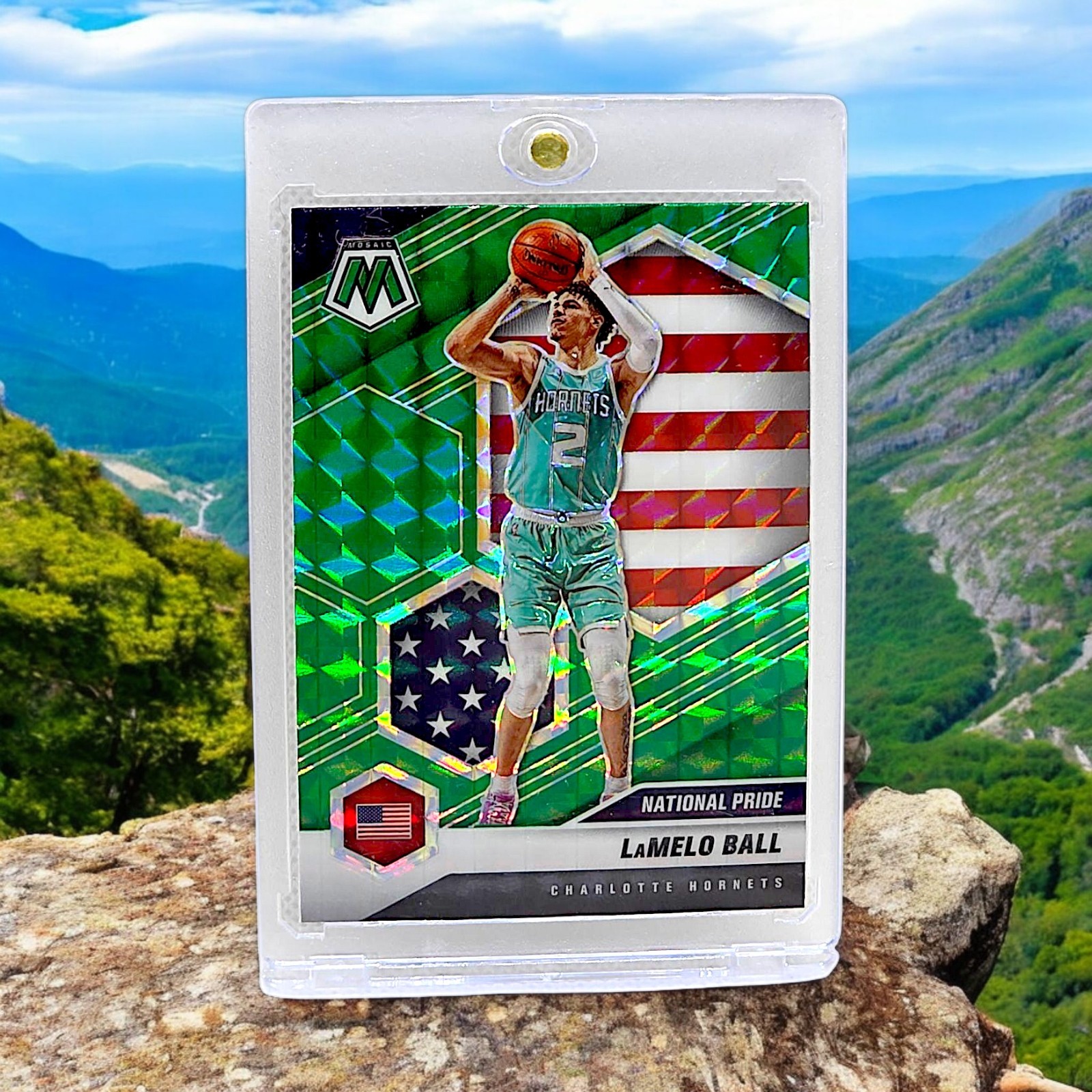 Lamelo Ball - Green Reactive National Pride Rookie - Mosaic Basketball 2020-2021