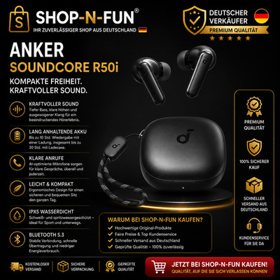 soundcore R50i Wireless Bluetooth headphones 10mm driver Bluetooth 5.3