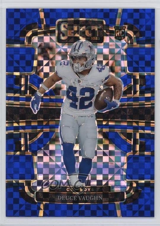 2023 Panini Select Concourse Blue Prizm 60/199 Deuce Vaughn #28 1s5h