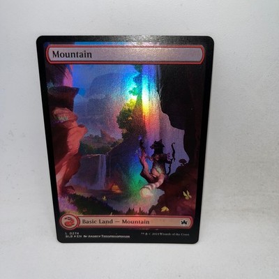 Mountain (0274) 274 Land Bloomburrow Magic: The Gathering Foil Lightly Played