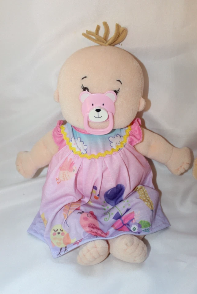 Lot of 2 Manhattan Toy 15" Baby Stella & 12" Wee Dolls w/ Pacifiers Clothes - Image 3 of 4