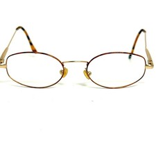 Cadore Moda Havana Eyeglass Frames Gold Tortoise Oval Italy 48-19-140 Vintage