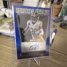 Panini Prizm Black Le'Veon Bell Steelers Sensational Signatures Auto #SS-LBL /15