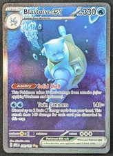 Såld annons: 2023 Pokemon BLASTOISE EX #200/165 SV 151 Special Illustration Rare English