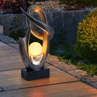 AußEnleuchte Solarlampe Terrassenlampe Glas Balkonleuchte Wetterfest Bronze Led