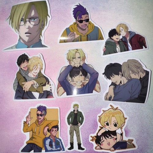 9 Adesivi Banana Fish Eiji Ash Lynx Manga Adesivo Carino Kawaii Giappone Giapponese 1 - Foto 1 di 2