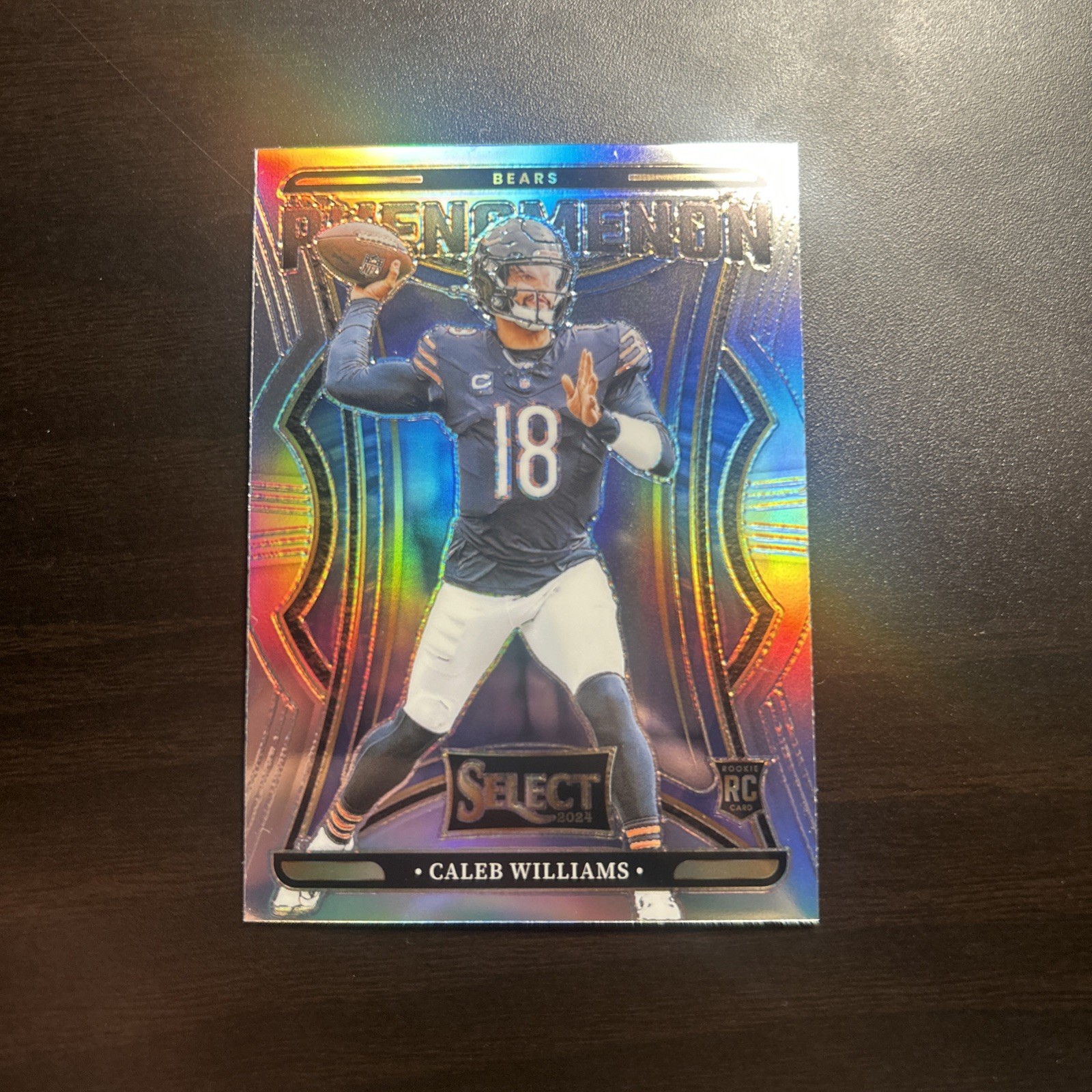 2024 Panini Select Phenomenon Silver Prizm Rookie Card - Caleb Williams