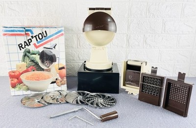Vintage Rap Tou kompakte manuelle Küchenmaschine für Gemüse ohne Schüssel 1987