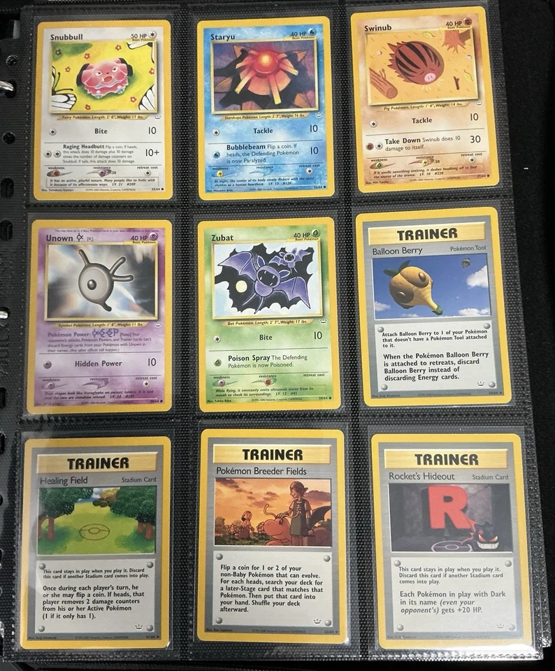 WOTC Neo Revelation Complete Common/Uncommon Set Vintage Pokemon cards NM/EX - Image 4 of 4