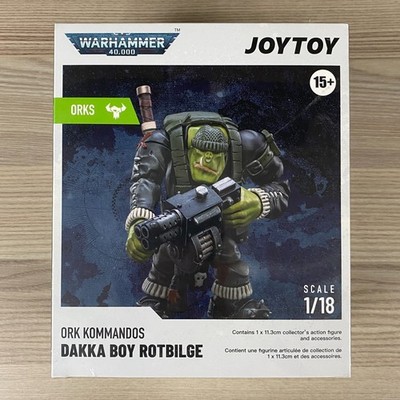 1/18 JOYTOY ORK KOMMANDOS DAKKA BOY ROTBILGE WARHAMMER 40K 40.000 ORKS GREENSKIN