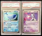 2- Cards Pokemon Mewtwo EX Unlimited PSA 10 & Wailord EX 1st Edition PSA 10