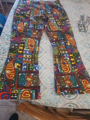1960s Psychedelic Pop Art Hippie Pants Unisex GoGo  Groovy Love Surf VTG