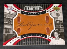 2007 Upper Deck Sweet Spot Luis Aparicio AUTOGRAPH On Baseball Mitt #75/75 HOF🔥