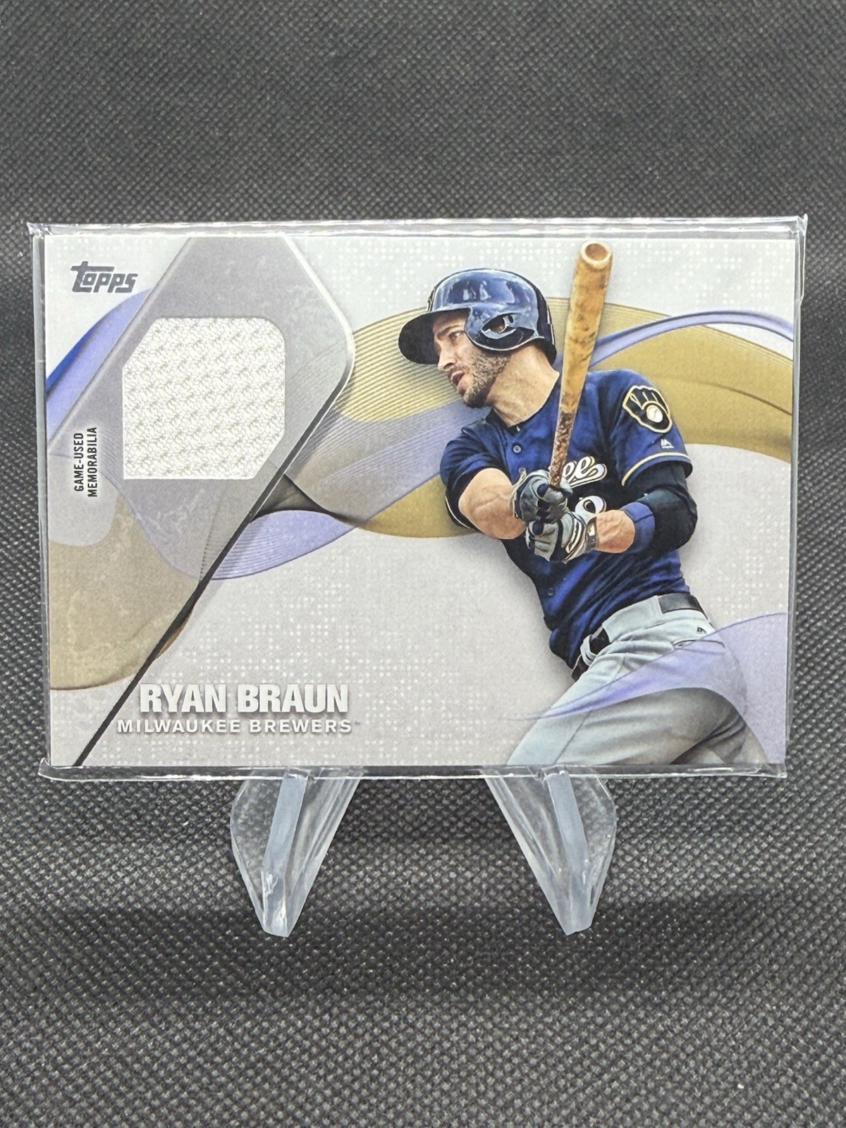 2017 Topps Series 2 Ryan Braun Major League Material Patch #MLM-RB Brewers