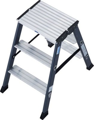 Krause Aluminium-Doppelleiter MONTO SePro 2,20 m  Doppelstufenleiter
