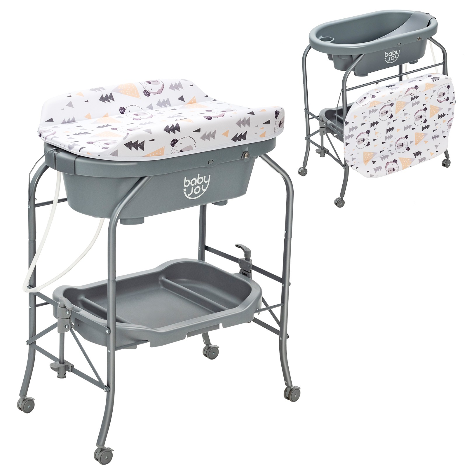 Station W/wheels  Gray