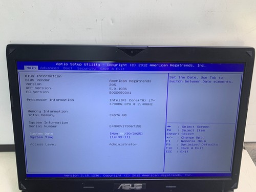 PORTATIL GAMING ASUS ROG G750JS CORE i7-4700HQ @ 2.40Ghz 24GB RAM - SIN HDD OS AC - Imagen 3 de 10