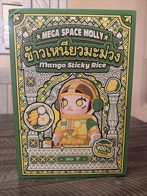 Limited Edition Pop Mart MEGA SPACE MOLLY 400% Mango Sticky Rice USA Seller