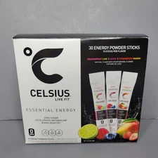 Celsius Essential Energy, Zero Sugar, Assorted Flavors, 30 Energy Powder Sticks