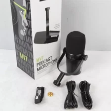 NEW MV7 Cardioid Dynamic Vocal / Broadcast Microphone USB & XLR Outputs US