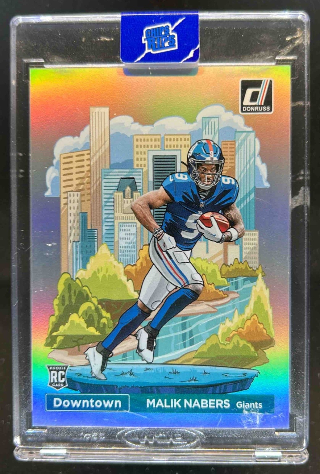 2024 Donruss Malik Nabers Downtown! SSP RC Rookie #18 Giants