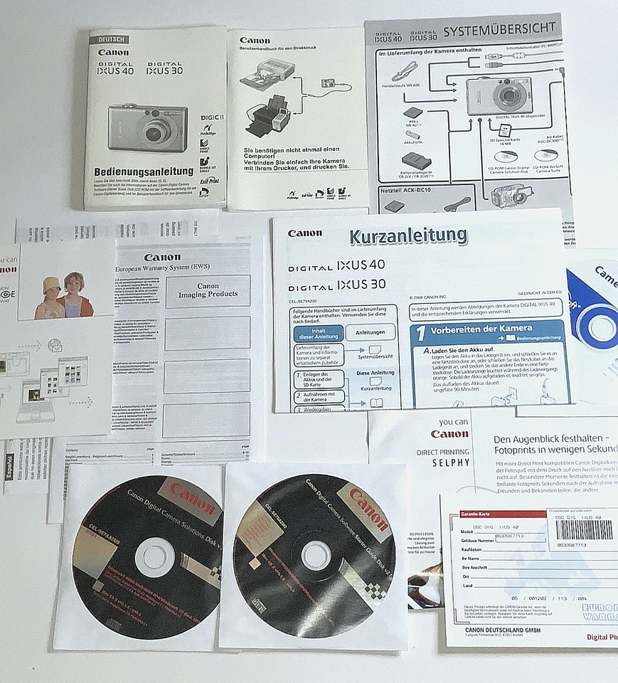 Canon - Digital IXUS 40 + Ladegerät Digitalkamera Vintage Zubehörpaket - Bild 4 von 4