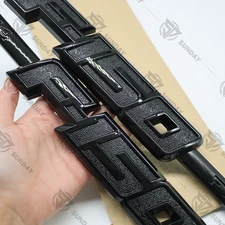 2PCS Fits for 09-14 F-150 FX4 Emblems Side Fender Badges 3D Black-CL3Z-16720-B