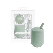 Mini Cup  Straw Training System Sage - 9 Months - 100 Silicone Training Cup