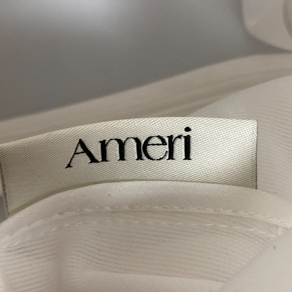 Ameri Sheer Cardboard Puff Shoulder Top, Size F, … - image 5